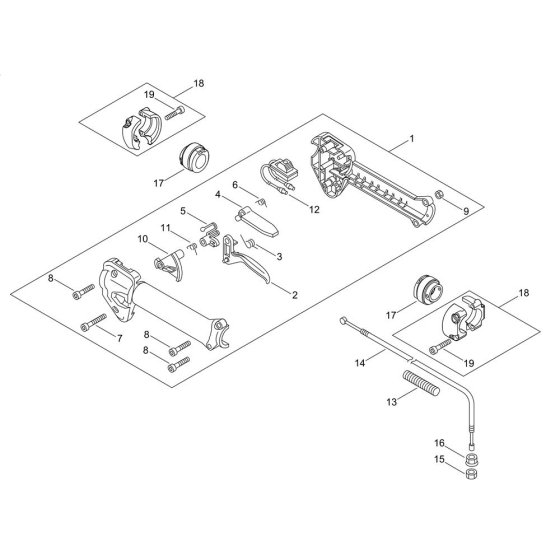 Throttle for Shindaiwa T302TS