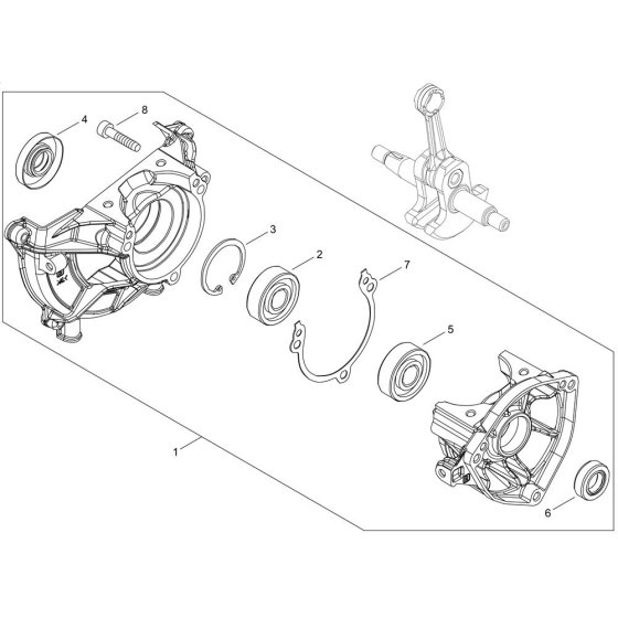 Crankcase for Shindaiwa T302TS