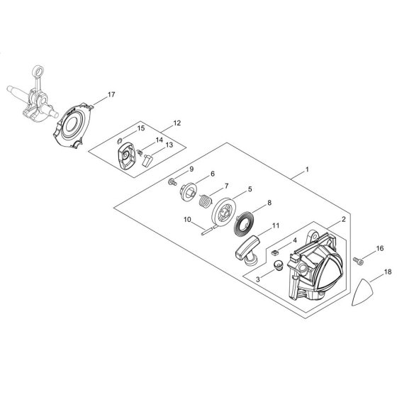Recoil Starter for Shindaiwa T302TS