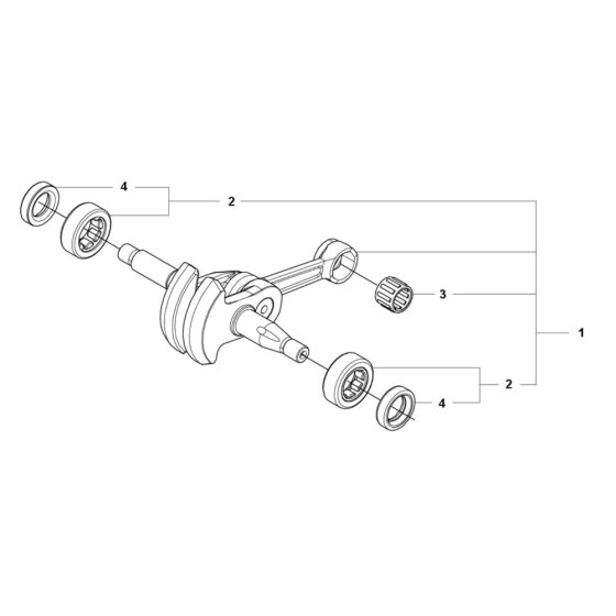 Crankshaft Assembly for T540XP