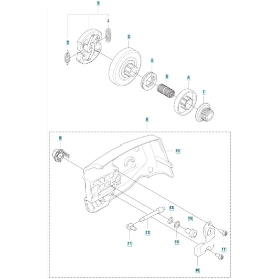Clutch for Husqvarna T542i XP