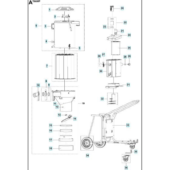 Frame Assembly for T8600