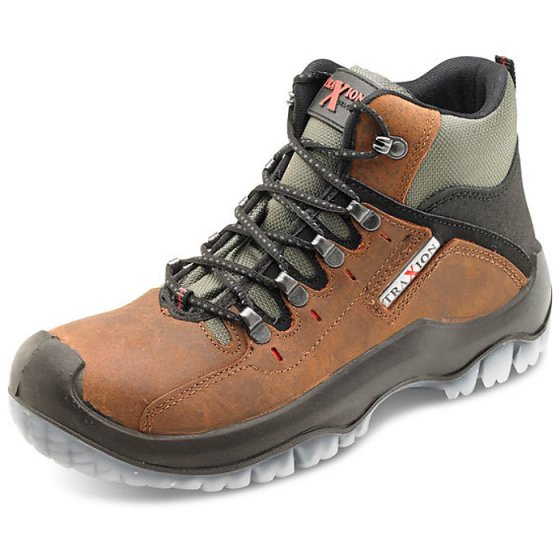 Click Traders Traxion Boot Xtra Grip 200 Joule Steel Toe Cap Brown Size 09