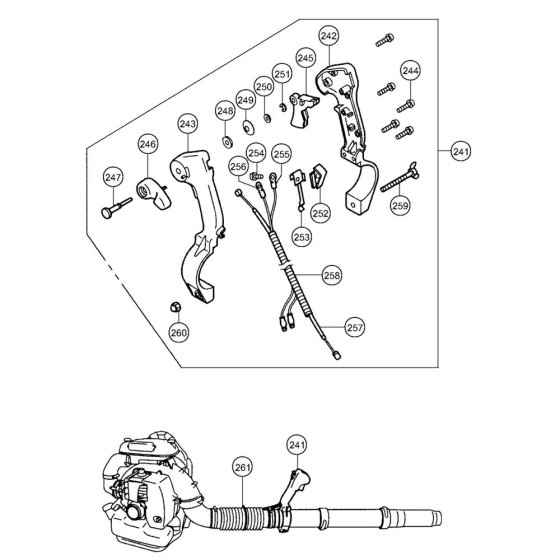 Control Handle for Tanaka Blower