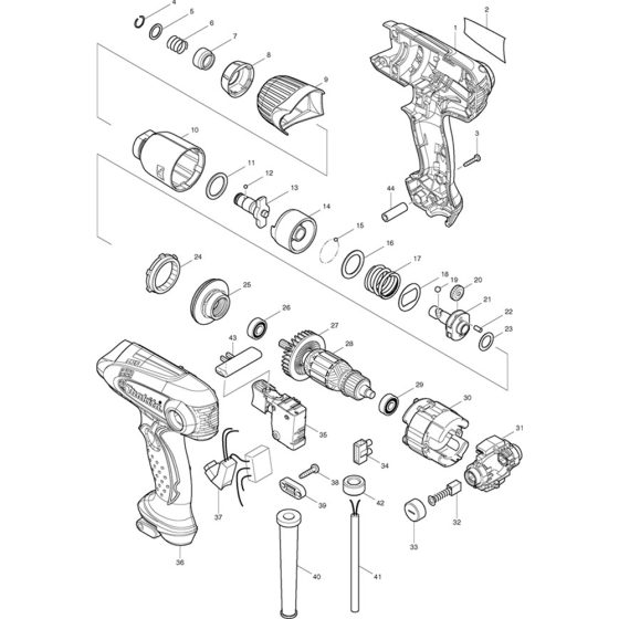 Makita TD0101F Main Assembly