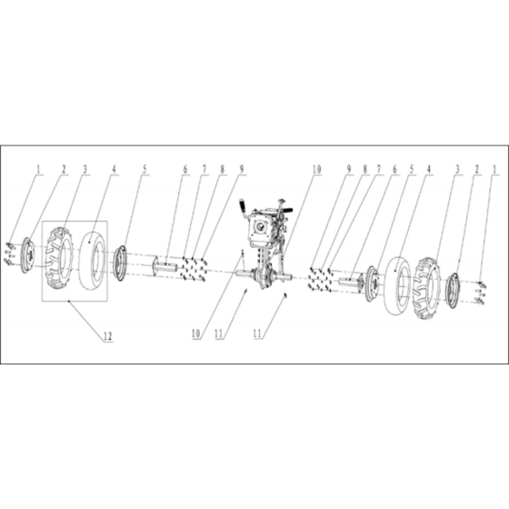 Wheels & Tyres for Husqvarna TF 545P