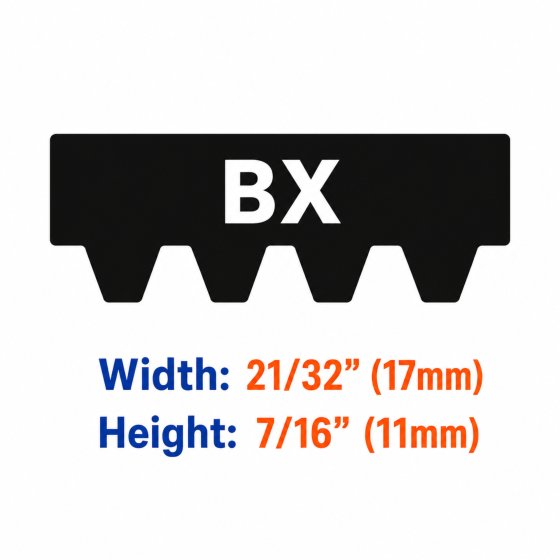 "BX" Toothed Rubber V-Belts
