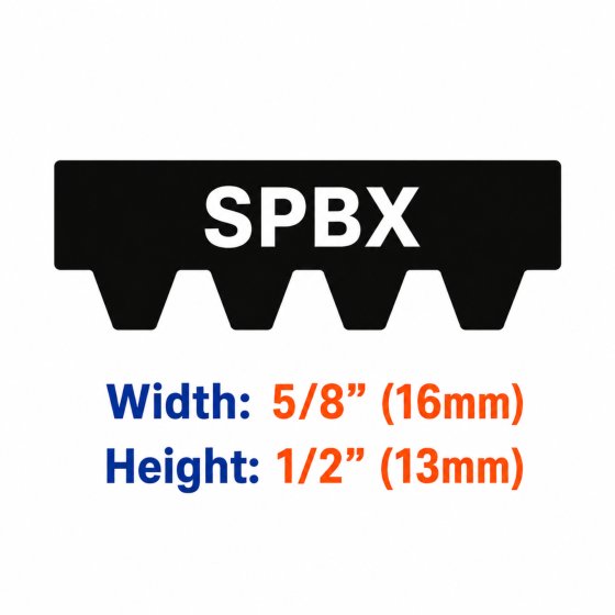 "SPBX" Toothed V-Belts