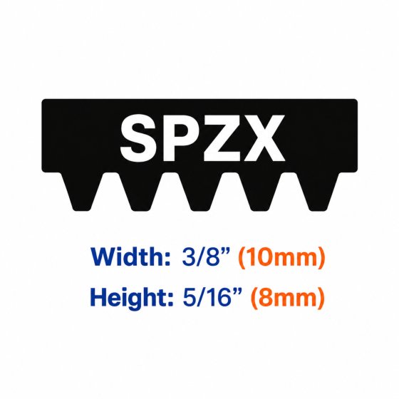 SPZX Toothed V-Belts