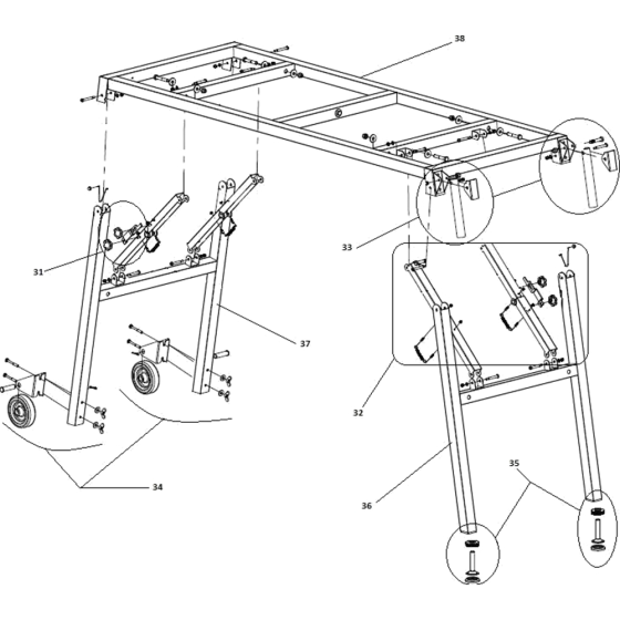 Feet Assembly for TR231GL