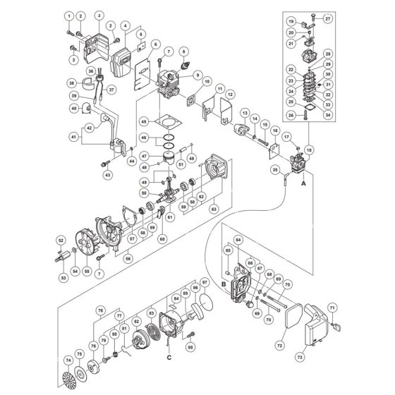 Muffler & Recoil Starter