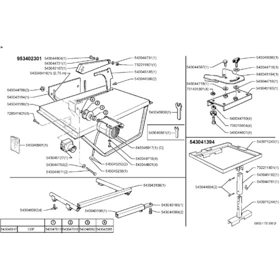 Assembly for Husqvarna TS 300 D
