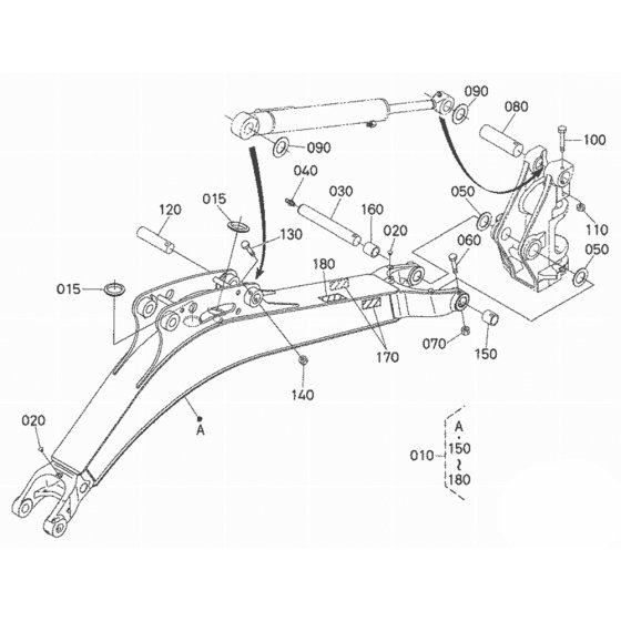 Boom Assembly for Kubota U17