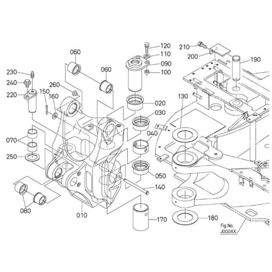 Kingpost Assembly for Kubota