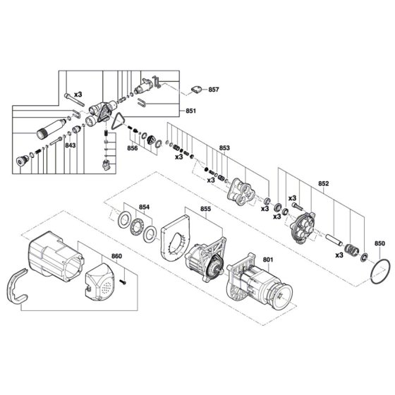 Bosch UniversalAquatak 125 Assembly