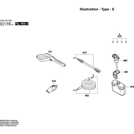 Washer Assembly for Bosch 130