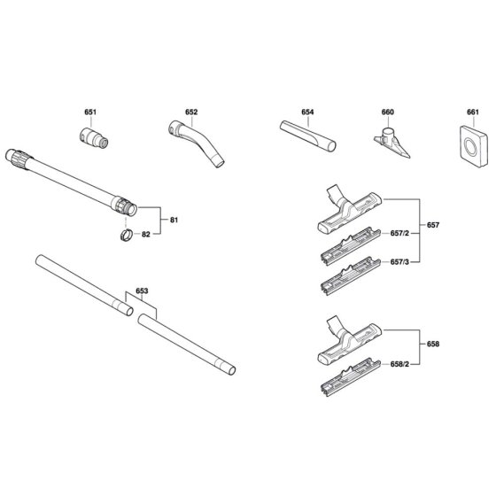 Bosch UniversalVac 15 Assembly