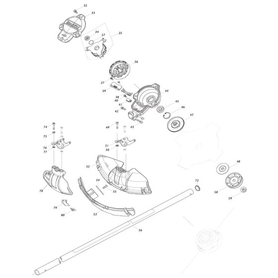 Pipe, Shield Assembly for Makita