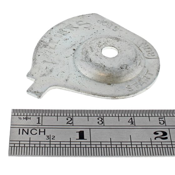 Cover for Throttle Control Marked Start/Run/Stop fits Villiers 3/4 Junior, Lightweight Carburettor - OEM No. V117X4 SRS