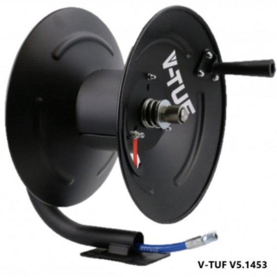 Manual Wind V-Tuf Black Hosereel - 60 - V-TUF Pressure Washer Parts - V5.1453