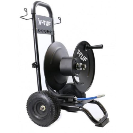 V-Tuf Industrial Trolley Manual Wind Hose Reel - 60 - V-TUF Pressure Washer Parts - V5.1453TR