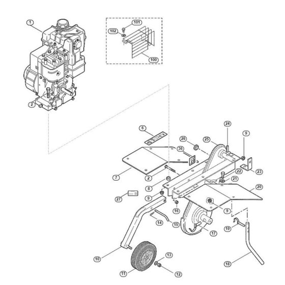 Engine Assembly for VH Tillers