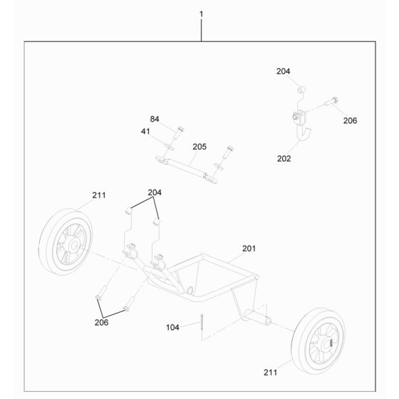 Wheel Assembly for VP1340R