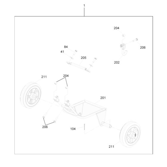 Wheel Assembly for VP1340W