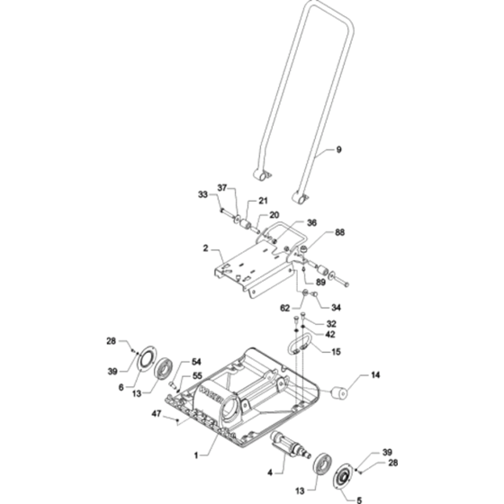 Baseplate for Wacker VP1550