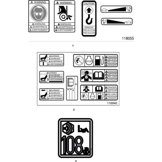 Labels Assembly for Wacker VP1550