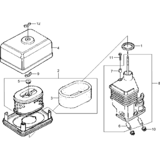 Air Cleaner Assembly for Wacker