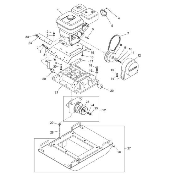 Baseplate Assembly for VPG165A