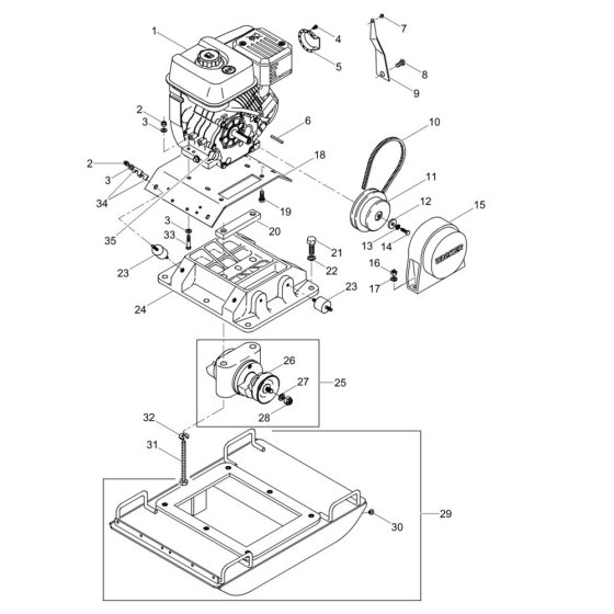 Baseplate Assembly for VPG165V