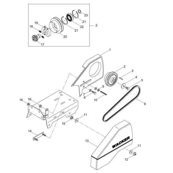 Drive Assembly for Wacker VPY1740
