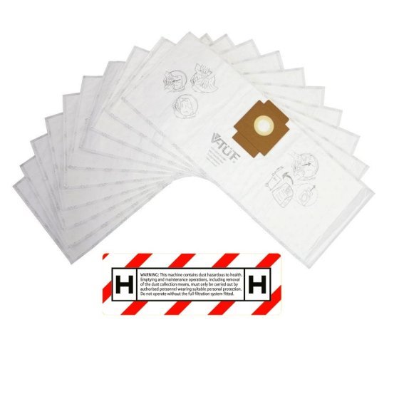 Vacuum Bags to fit V-Tuf Midi Vacuum Range (10 Pack) - VTVS7007