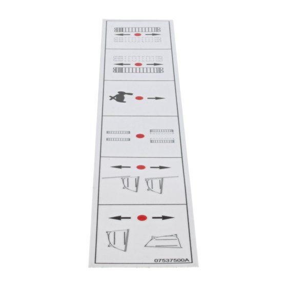 Stickers Control Distributor for Kubota Machines - OEM No. W21CS H0800