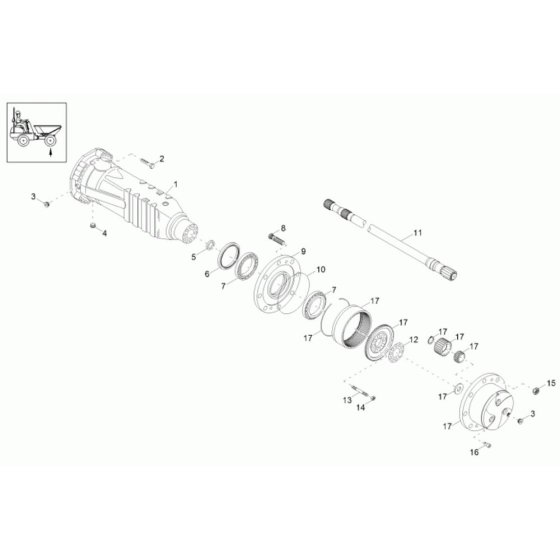 Axle & Wheel Hub Assembly