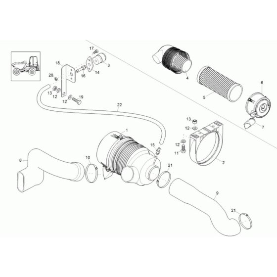 Air Cleaner for Wacker Dumper