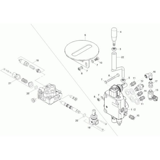 Control Valve for Wacker Dumper