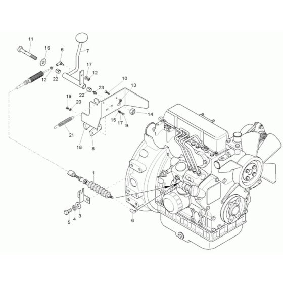 Speed Actuator for Neuson 1001