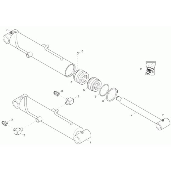 Tilt Ram Assembly