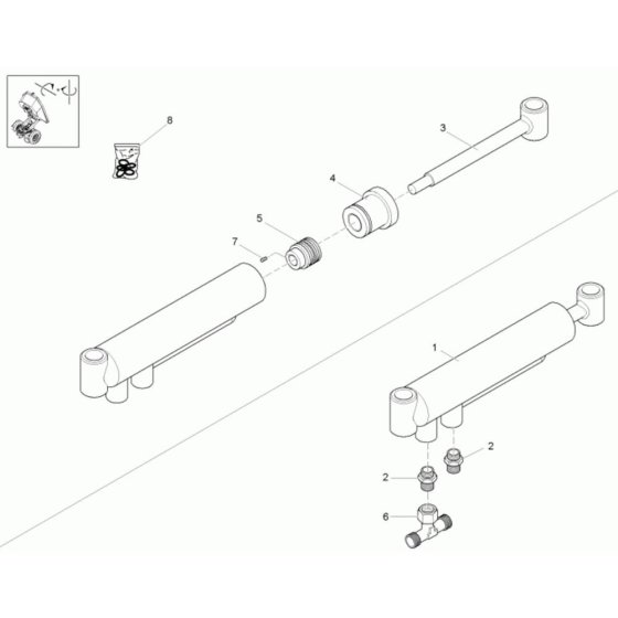 Boom Offset Cylinder Assembly