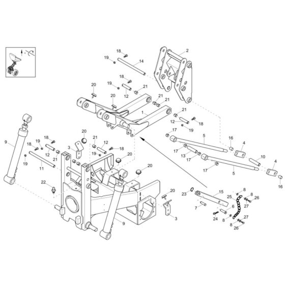 Front Frame Assembly - Wacker 1601