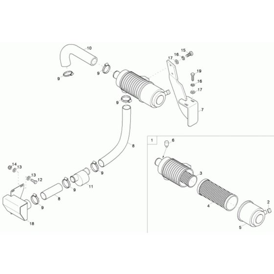 Air Cleaner Assembly Neuson 2001