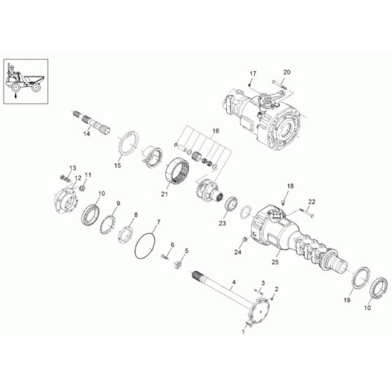 Axle Case & Wheel Hub Assembly