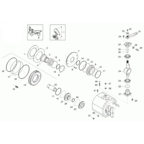 Brake Assembly for Neuson 3001