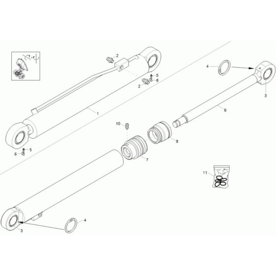 Bucket Tilt Cylinder Assembly