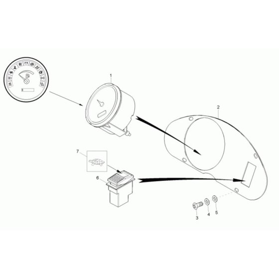 Instrument Panel for Neuson 3001