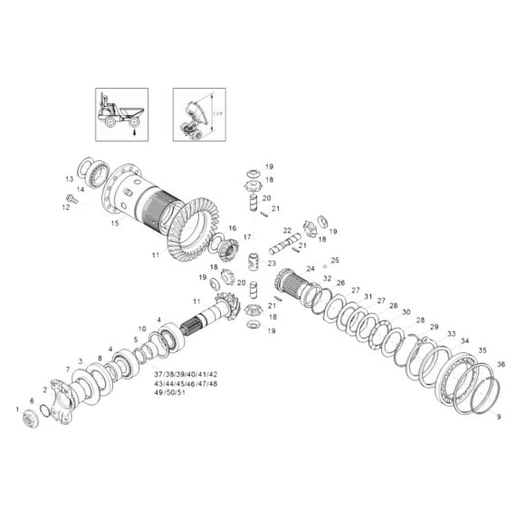 Differential Axle for Wacker 3001AE