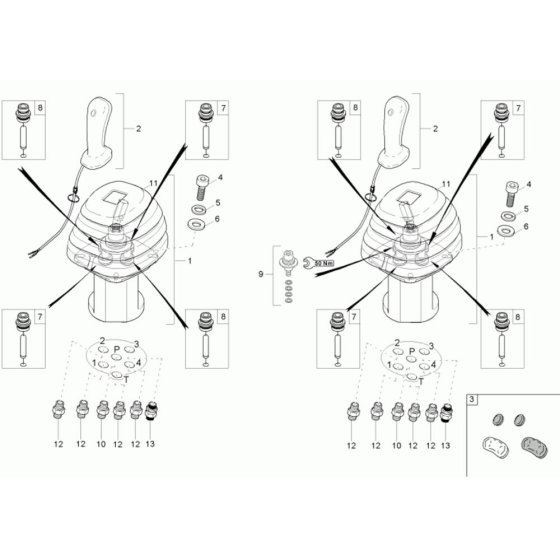 Joystick Assembly for Wacker 38Z3